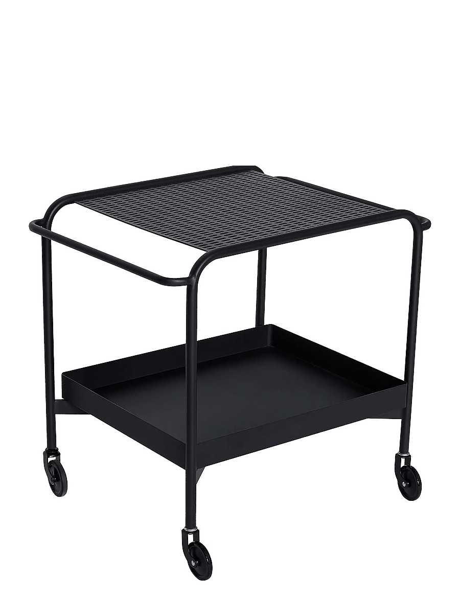Hübsch - Push Trolley - riiulkärud - black - 2