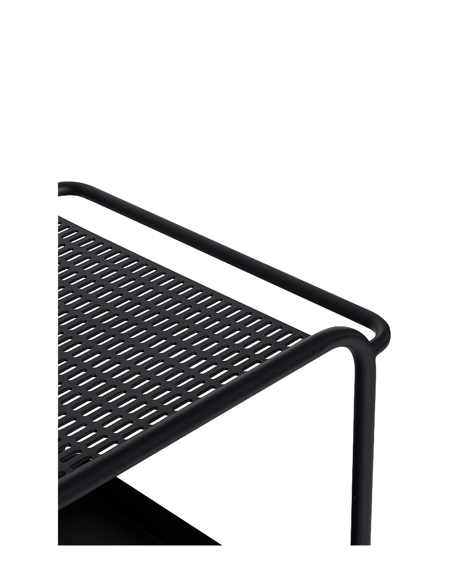 Hübsch - Push Trolley - riiulkärud - black - 3