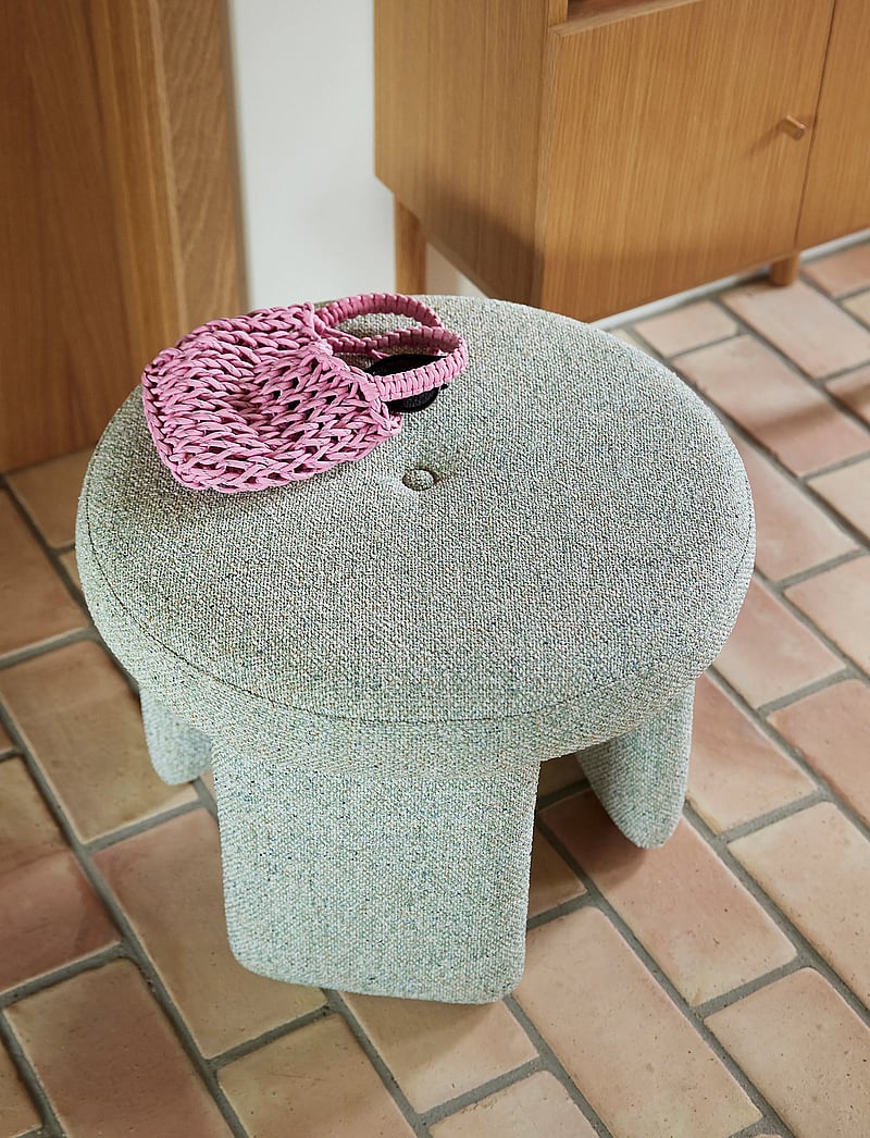 Hübsch - Rocco Pouffe - poufs - light green - 0