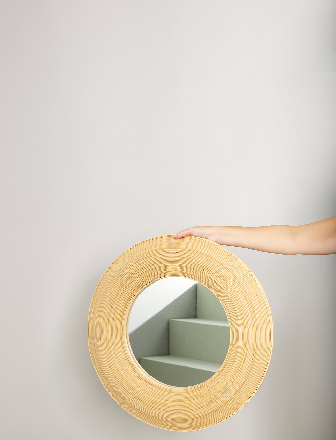 Hübsch - Blush Mirror - nature - 1