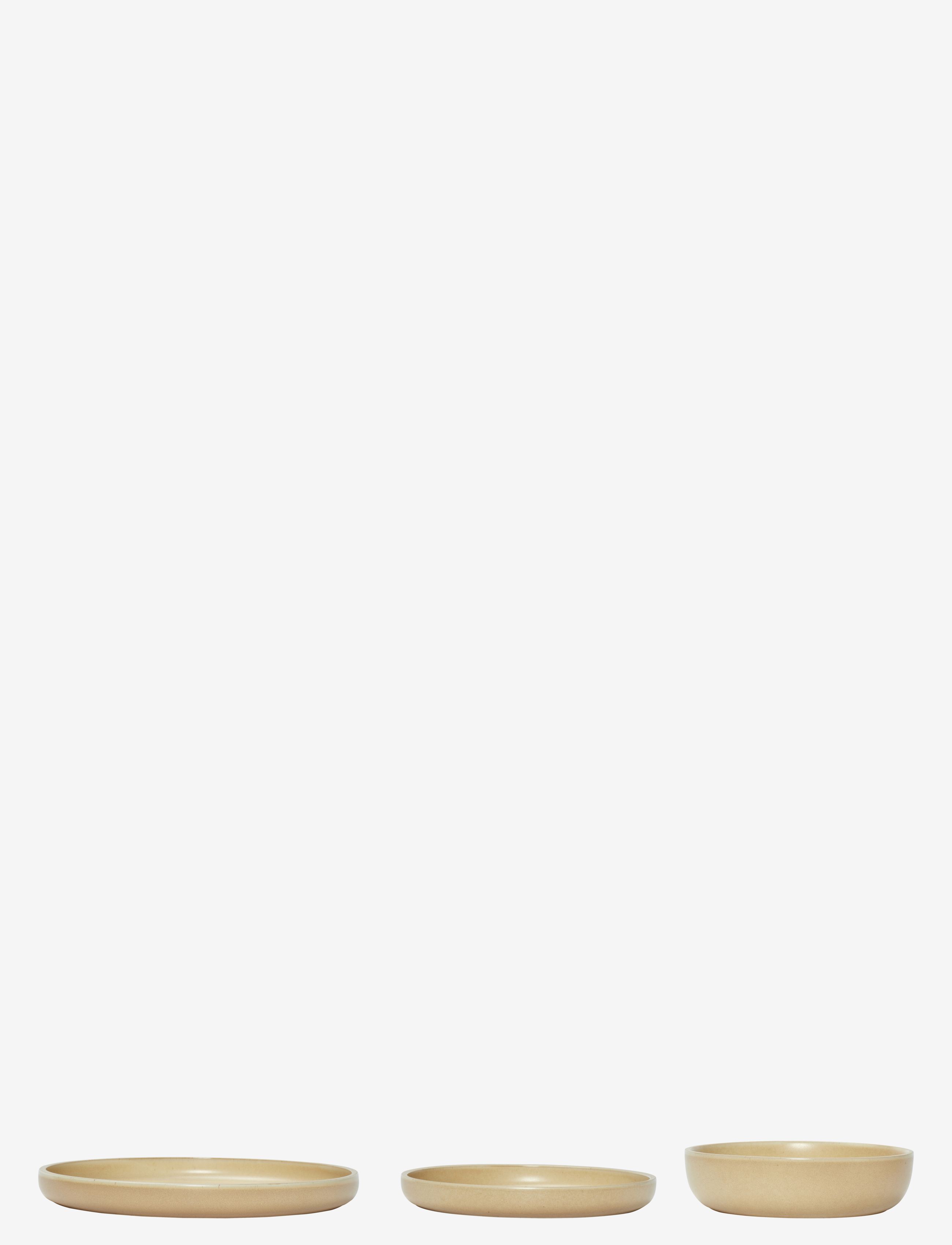 Hübsch Dawn Plates - Tableware - SAND / beige