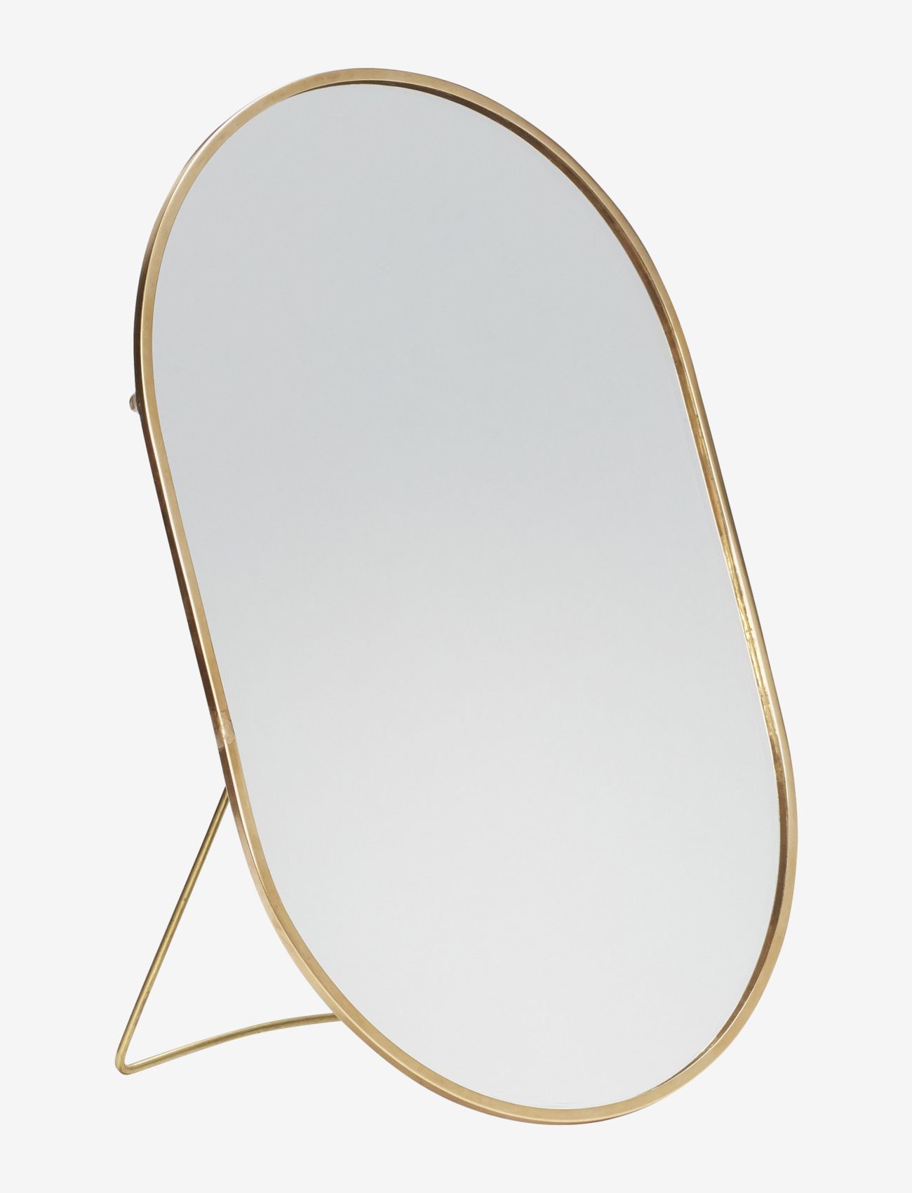 Hübsch - View Table Mirror - apvalūs veidrodžiai - brass - 0