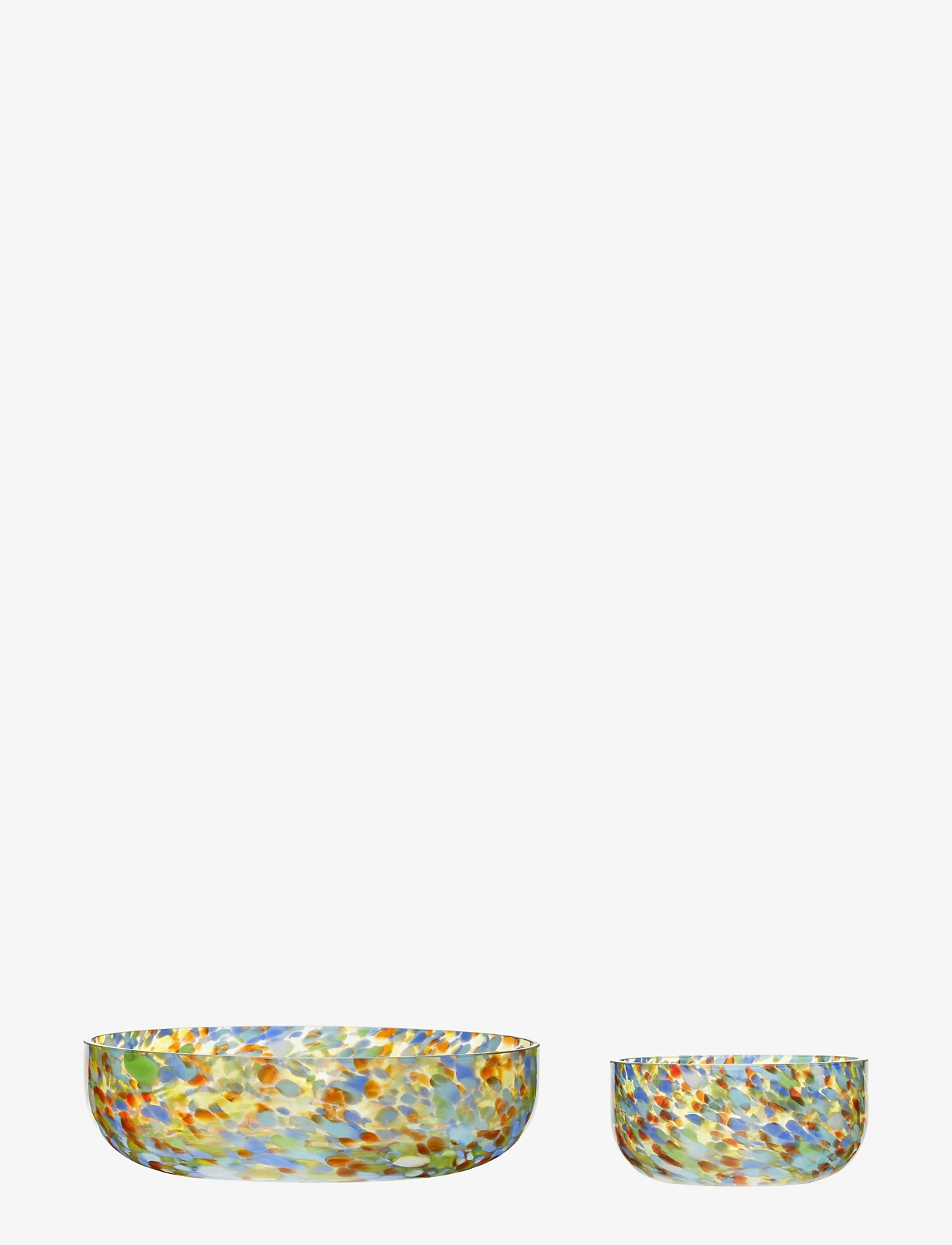 Hübsch Confetti Skåle, Decorative Platters, Multi/mønstret, Str: ONE SIZE