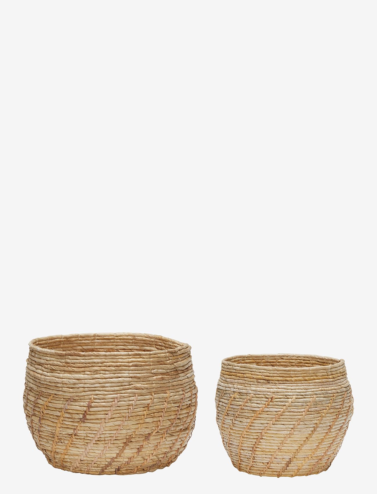 Hübsch - Luxe Baskets - natural - 1