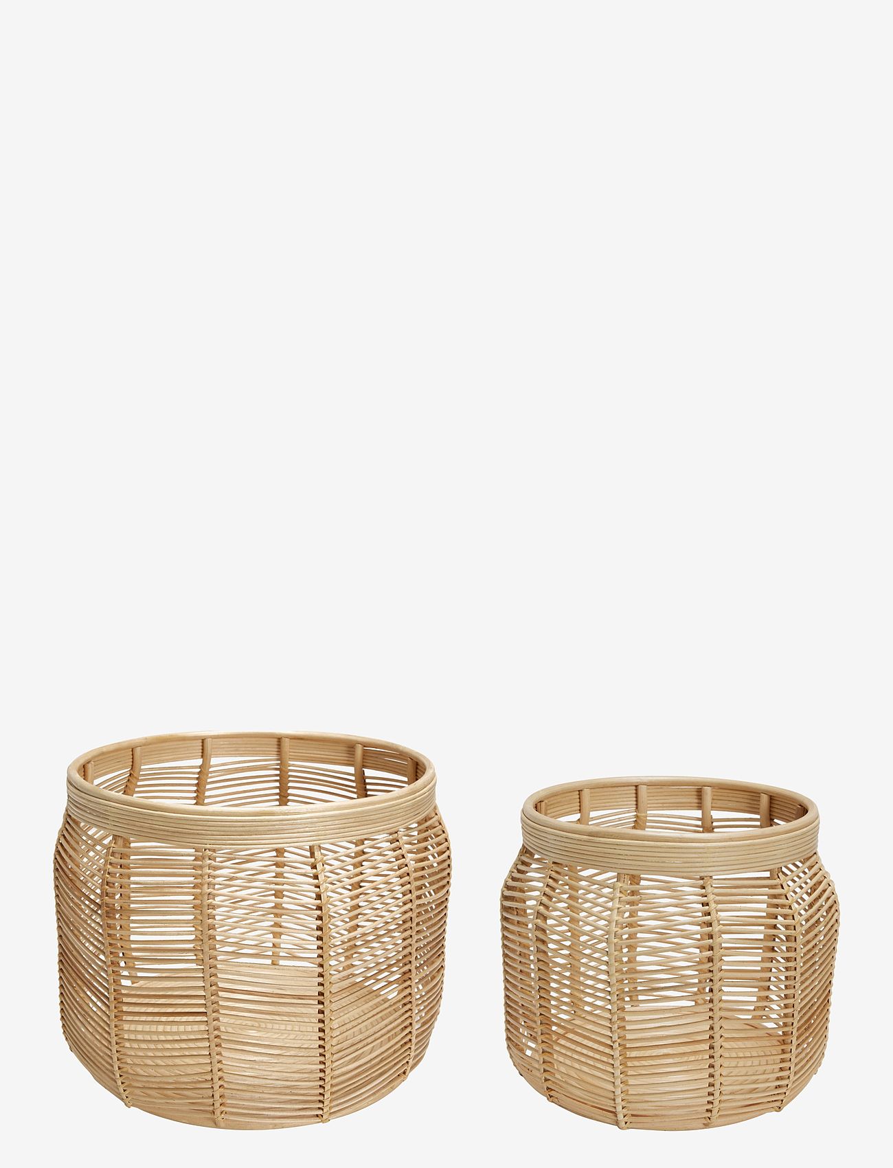 Hübsch - Luna Baskets - krātuves grozi - natural - 1