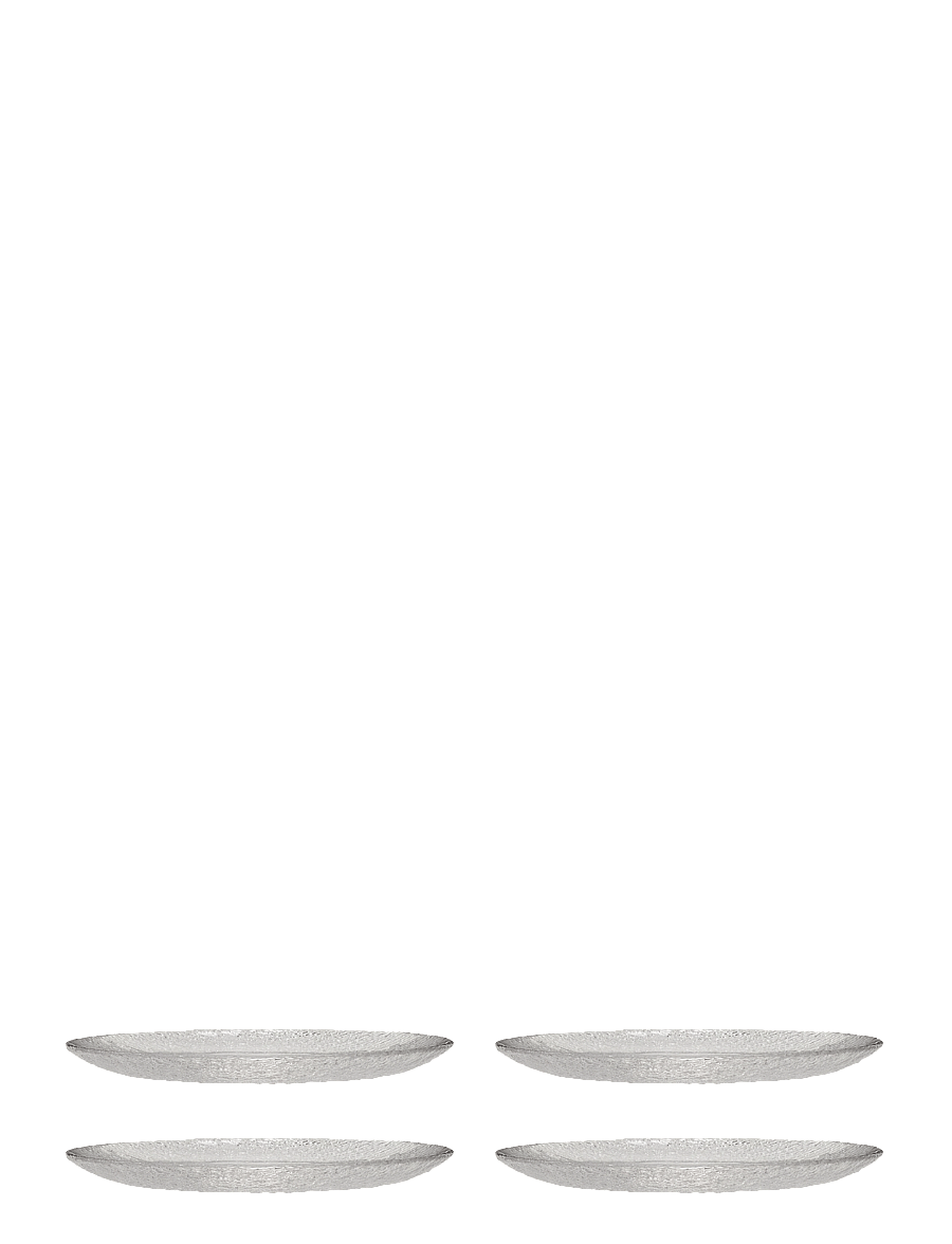 Hübsch - Fuyu Plate - väikesed taldrikud - clear - 1