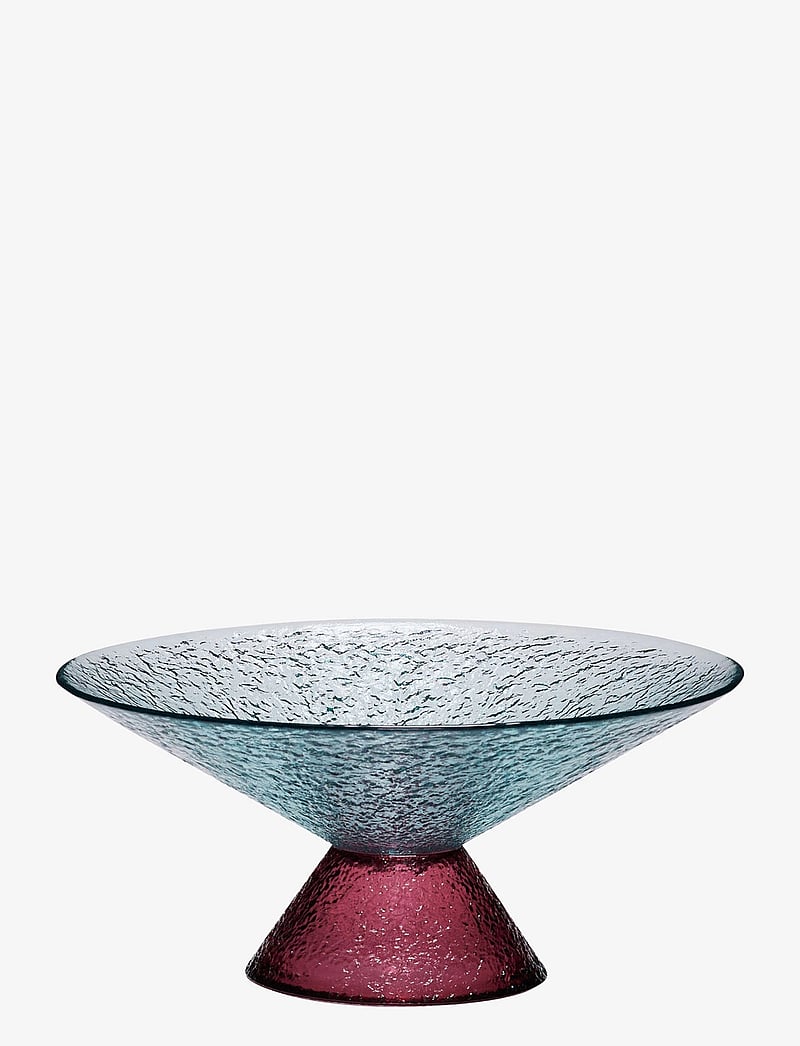 Hübsch - Bonbon Glass Bowl - dekoratiivsed vaagnad - blue,red - 1