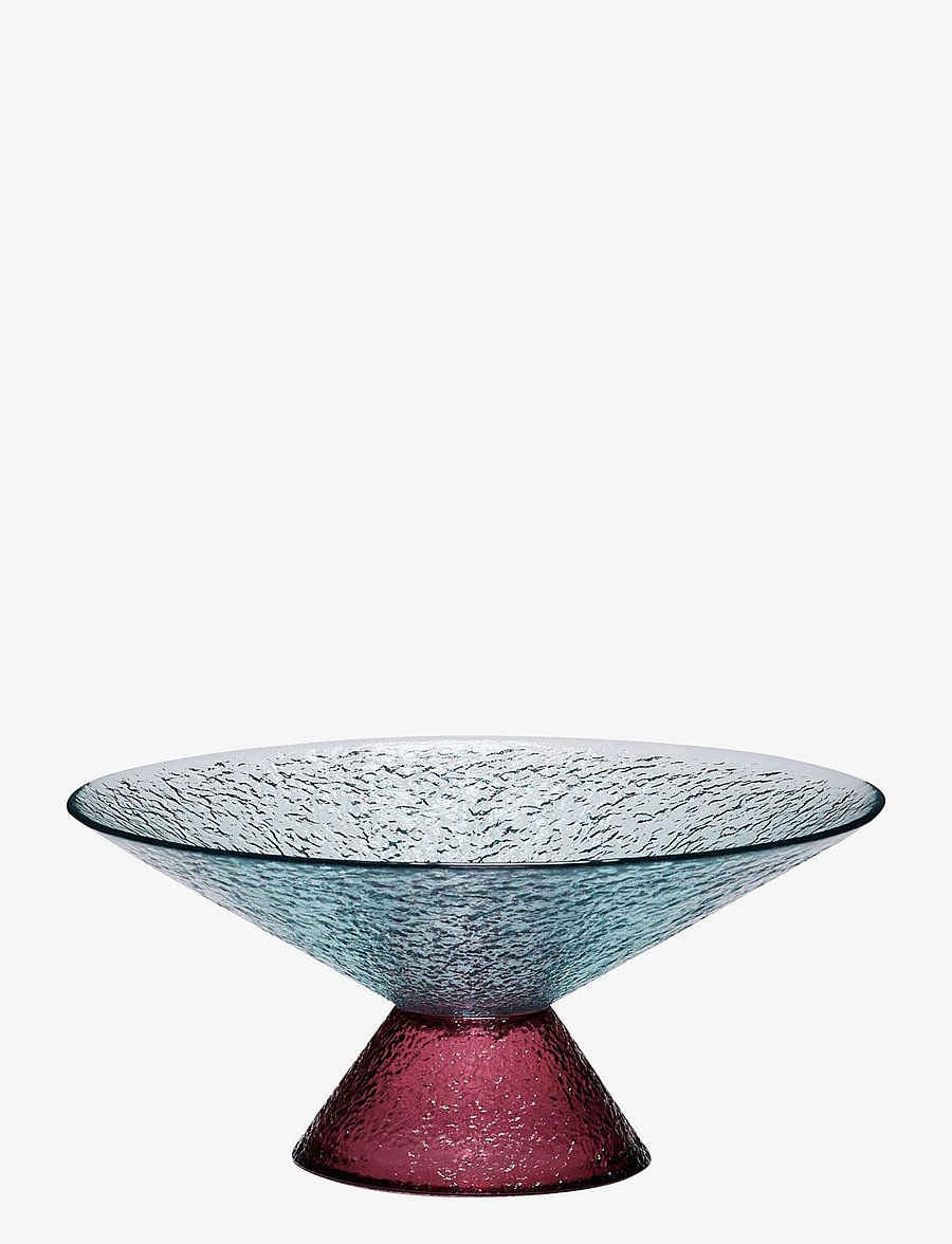 Hübsch - Bonbon Glass Bowl - dekoratiivsed vaagnad - blue,red - 1