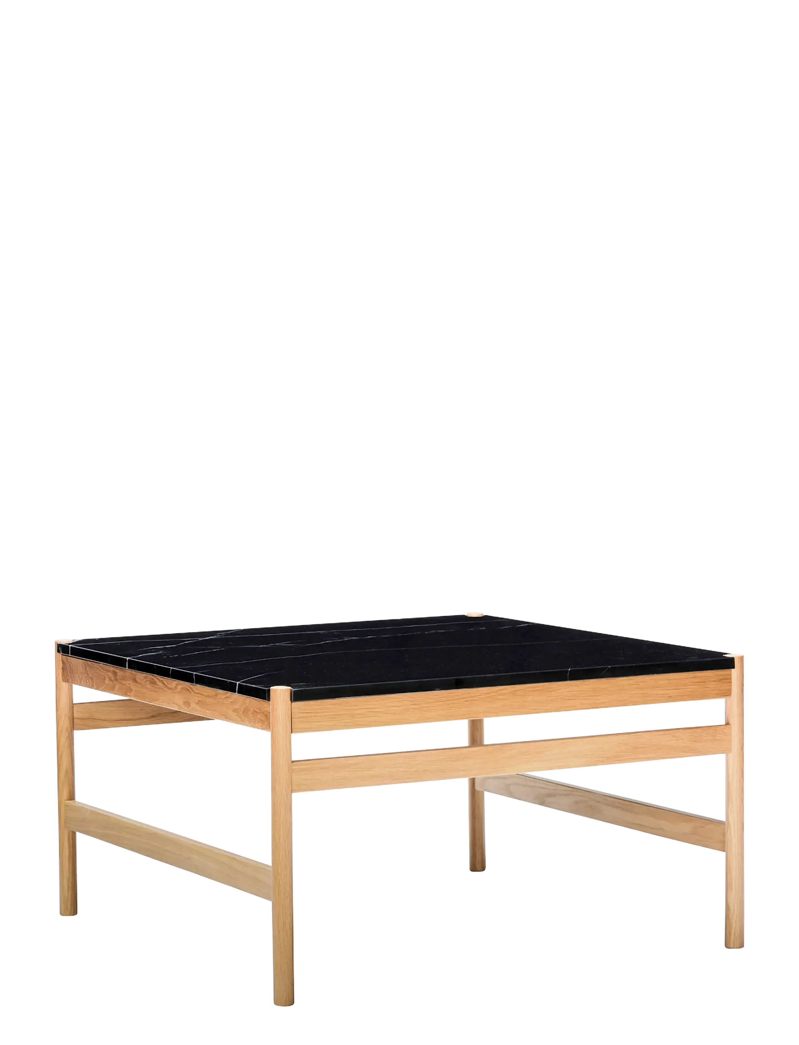 Hübsch Raw Coffee Table Black/Natural, Sofabord, Sort, Str: ONE SIZE
