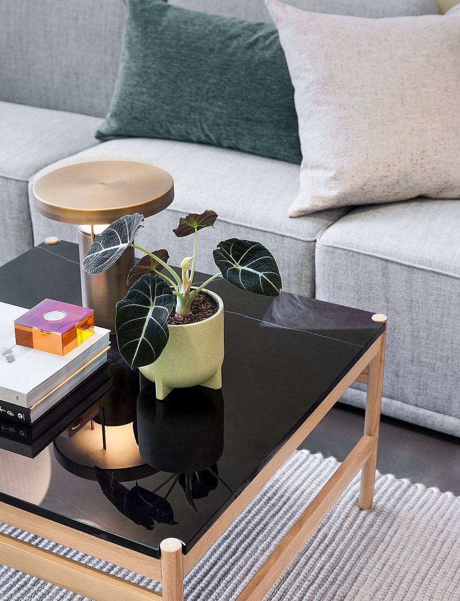Hübsch - Raw Coffee Table Black/Natural - sofaborde - black,natural - 0