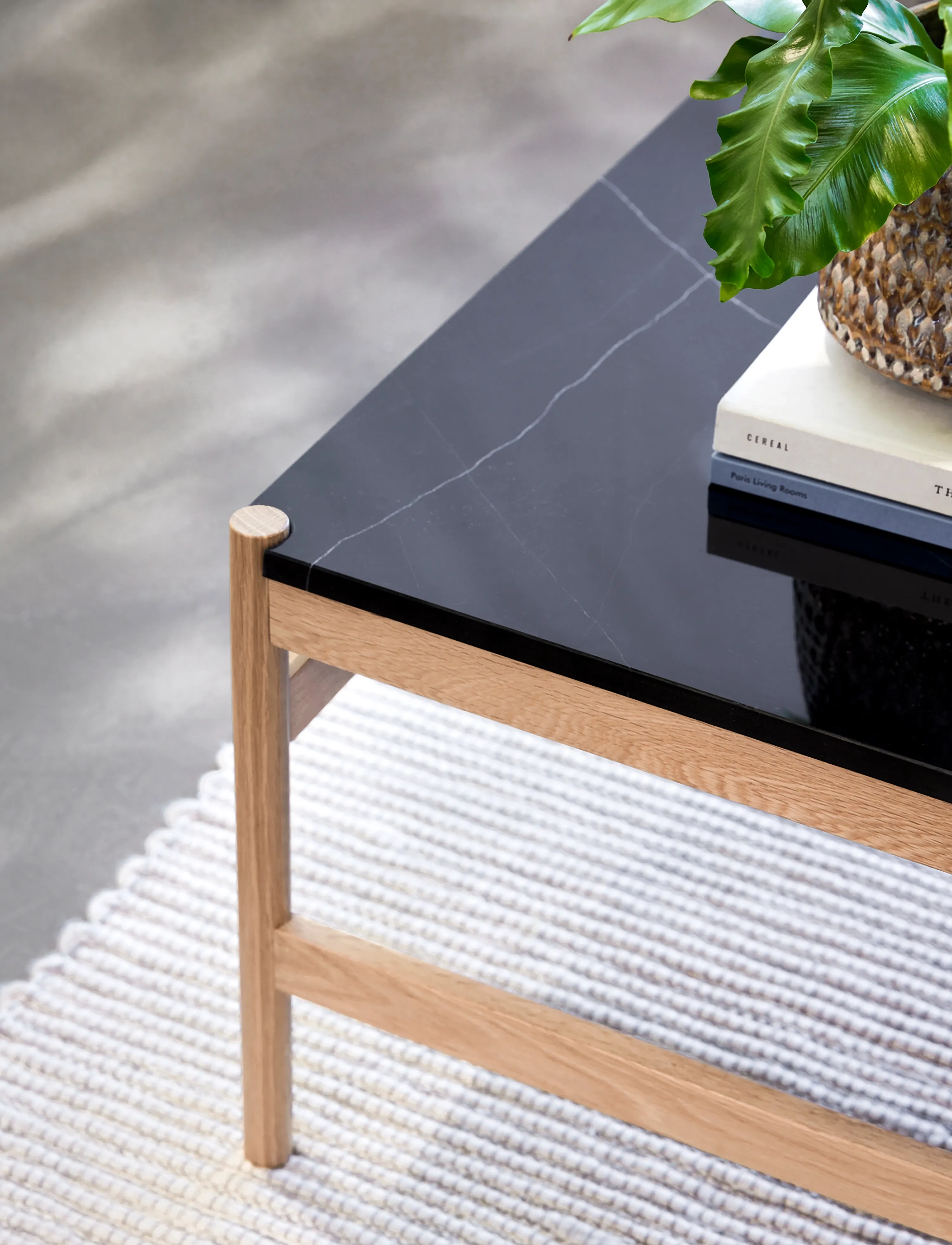 Hübsch - Raw Coffee Table Black/Natural - sofaborde - black,natural - 2