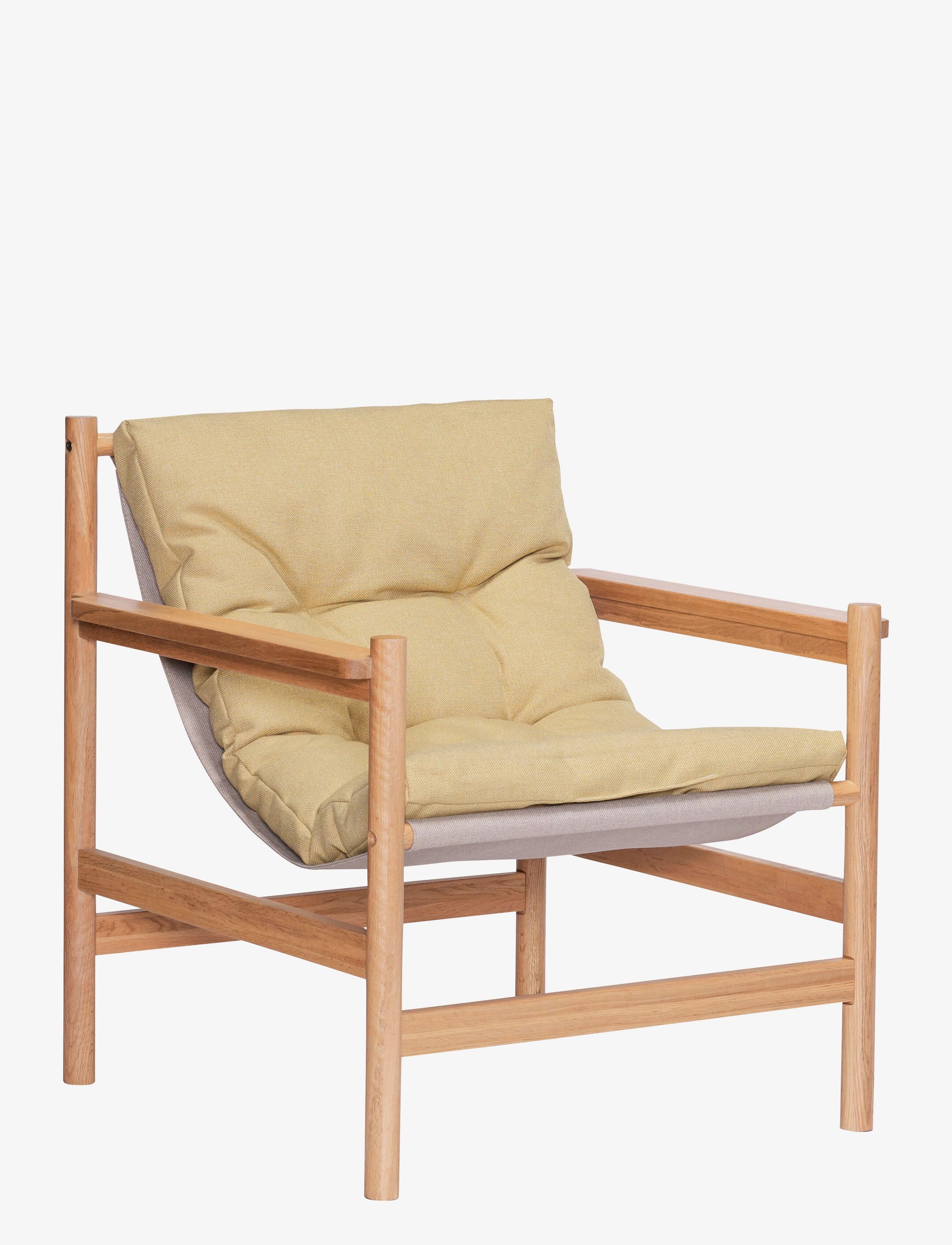 Hübsch - Heritage  Armchair/Footstool (set of 2) - natural,sand,yellow - 1