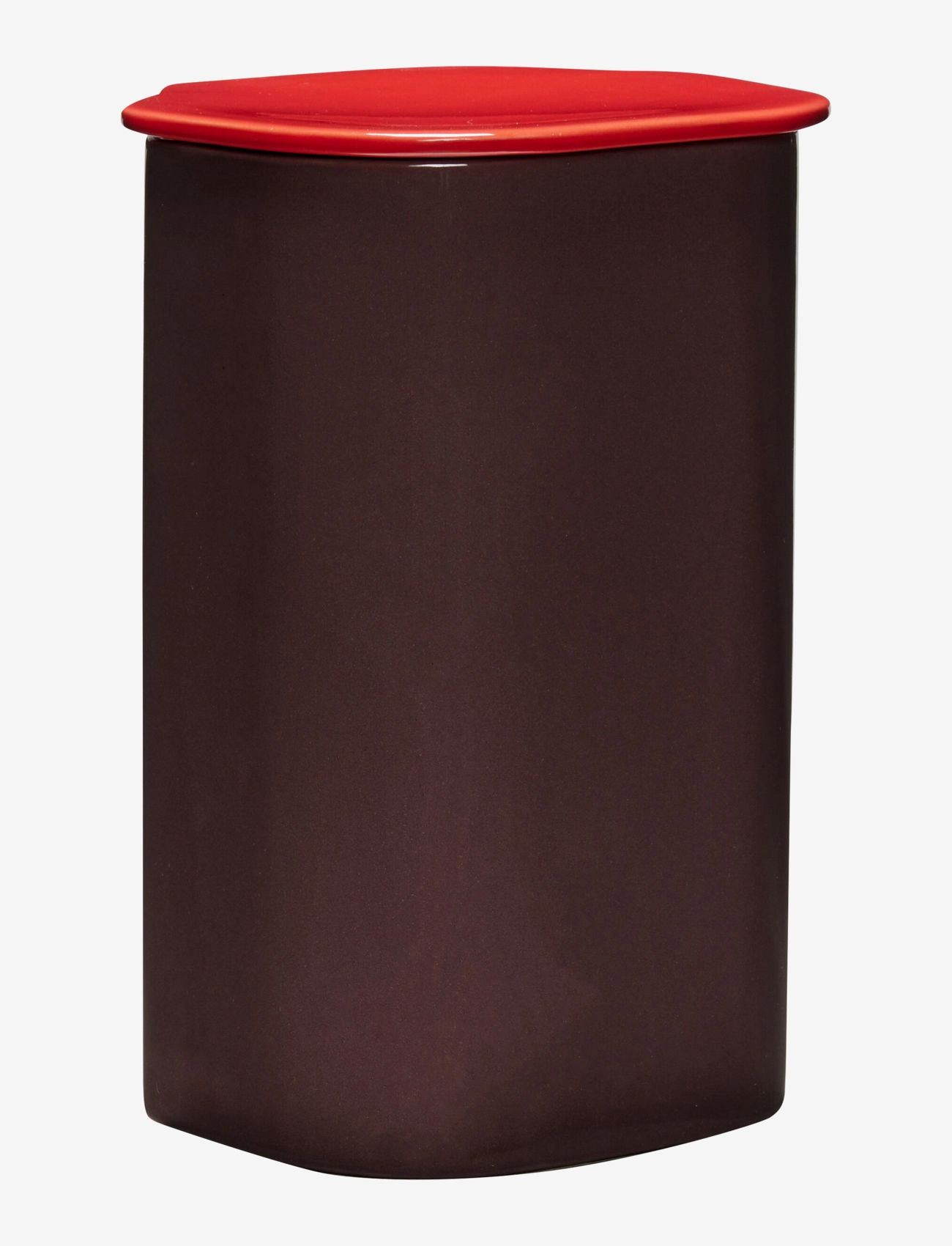 Hübsch Amare Canister with Lid - Kök - BURGUNDY,RED / burgundy