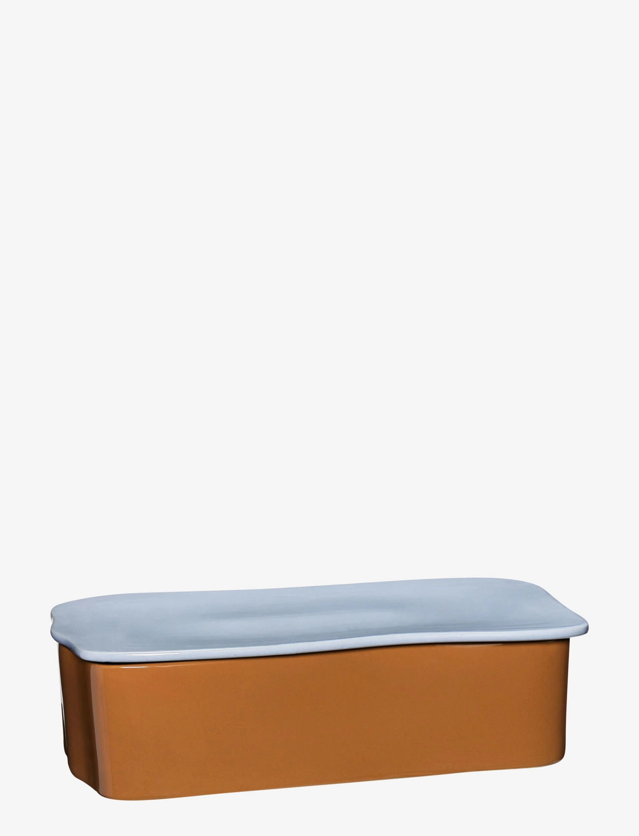 Hübsch - Amare Desk Organiser - organiser - brown,light blue - 1