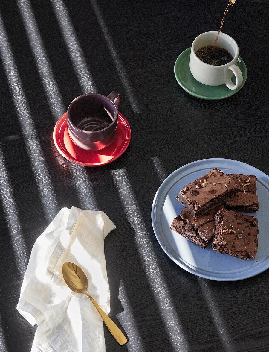 Hübsch - Amare Cup/Saucer - nach preis einkaufen - green,sand - 4
