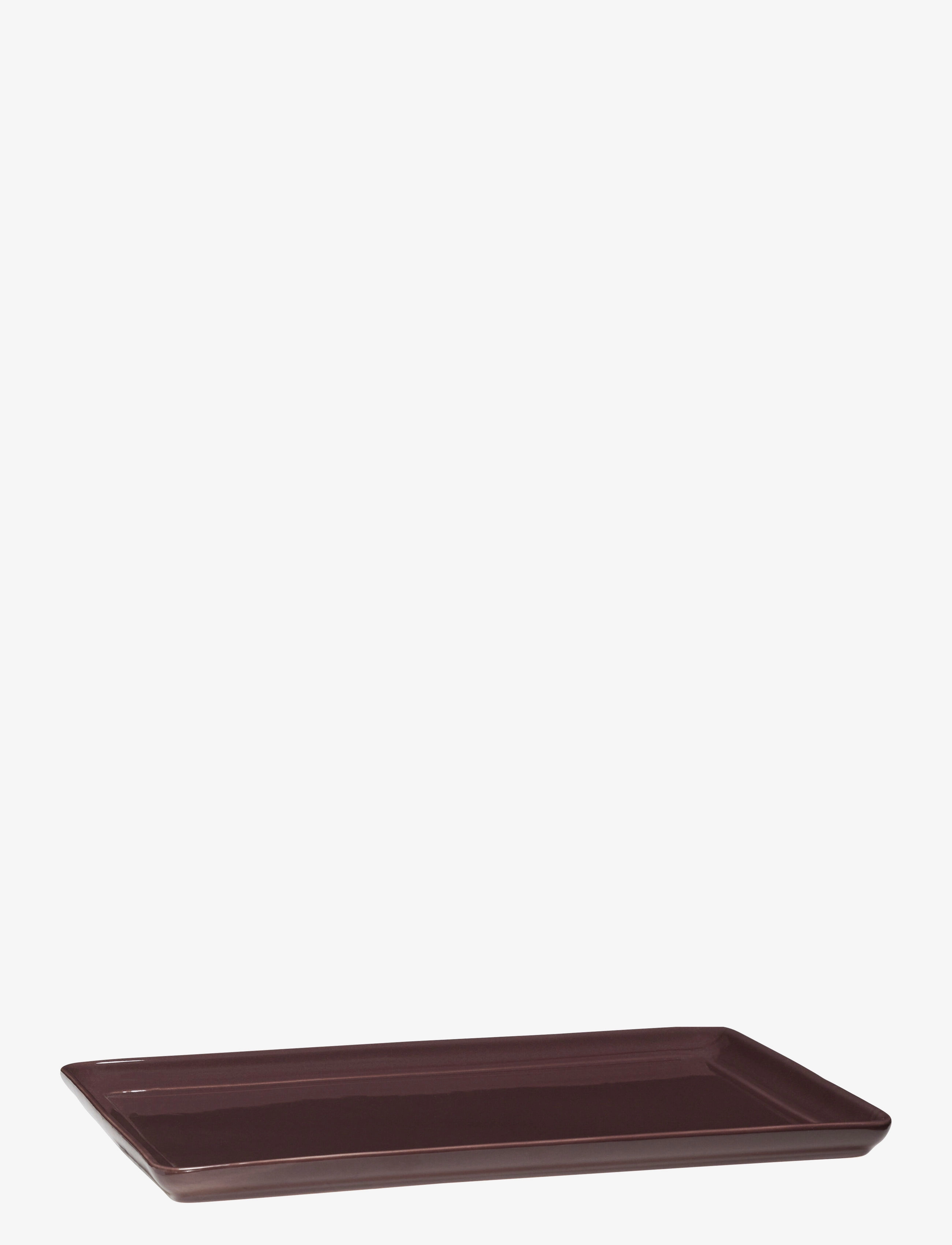 Hübsch - Amare Tray - tabletts - burgundy,red - 4