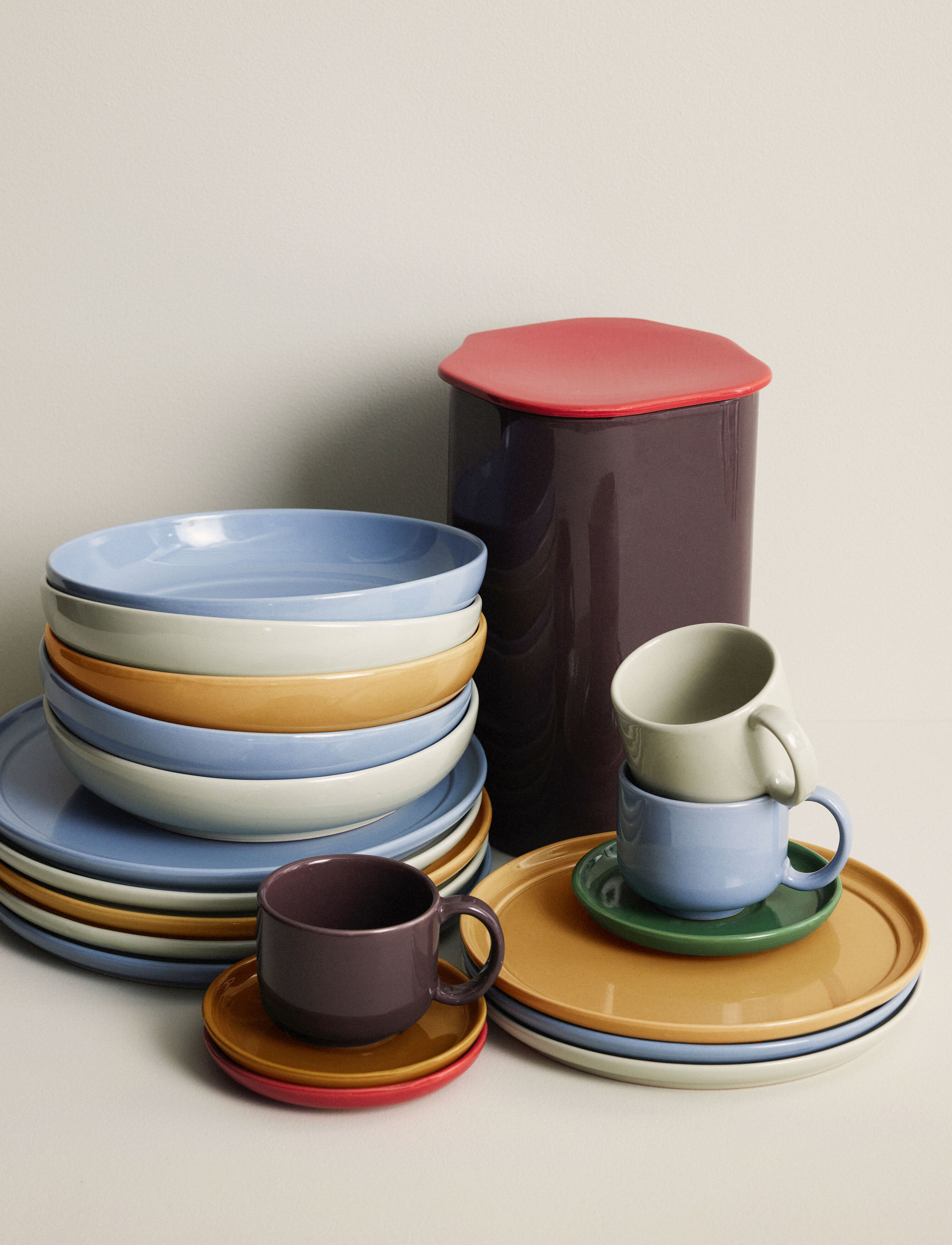 Hübsch - Amare Lunch Plate - osta hinna alusel - brown - 3