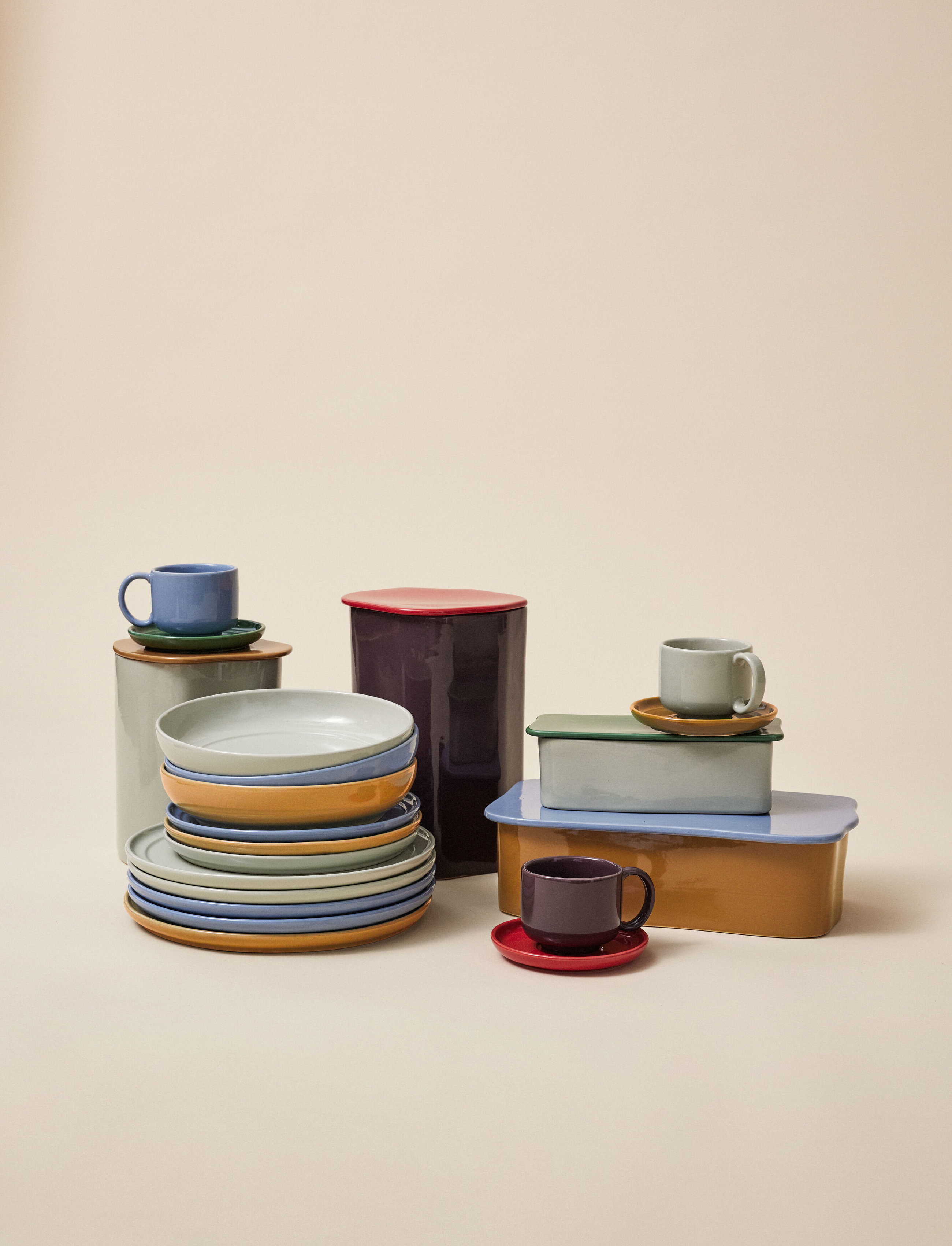 Hübsch - Amare Lunch Plate - osta hinna alusel - brown - 5