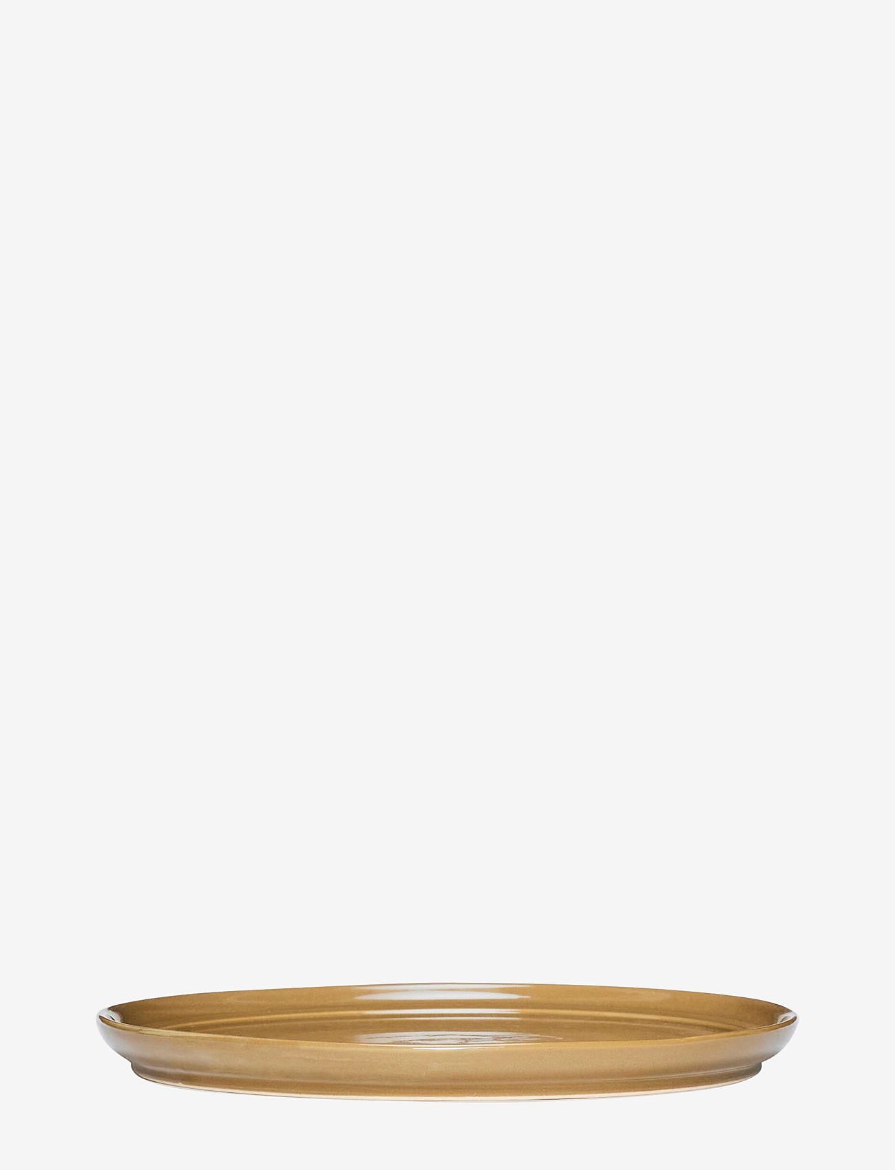 Hübsch Amare Frokosttallerken, Dinner Plade, Beige, Str: Ø 23 CM