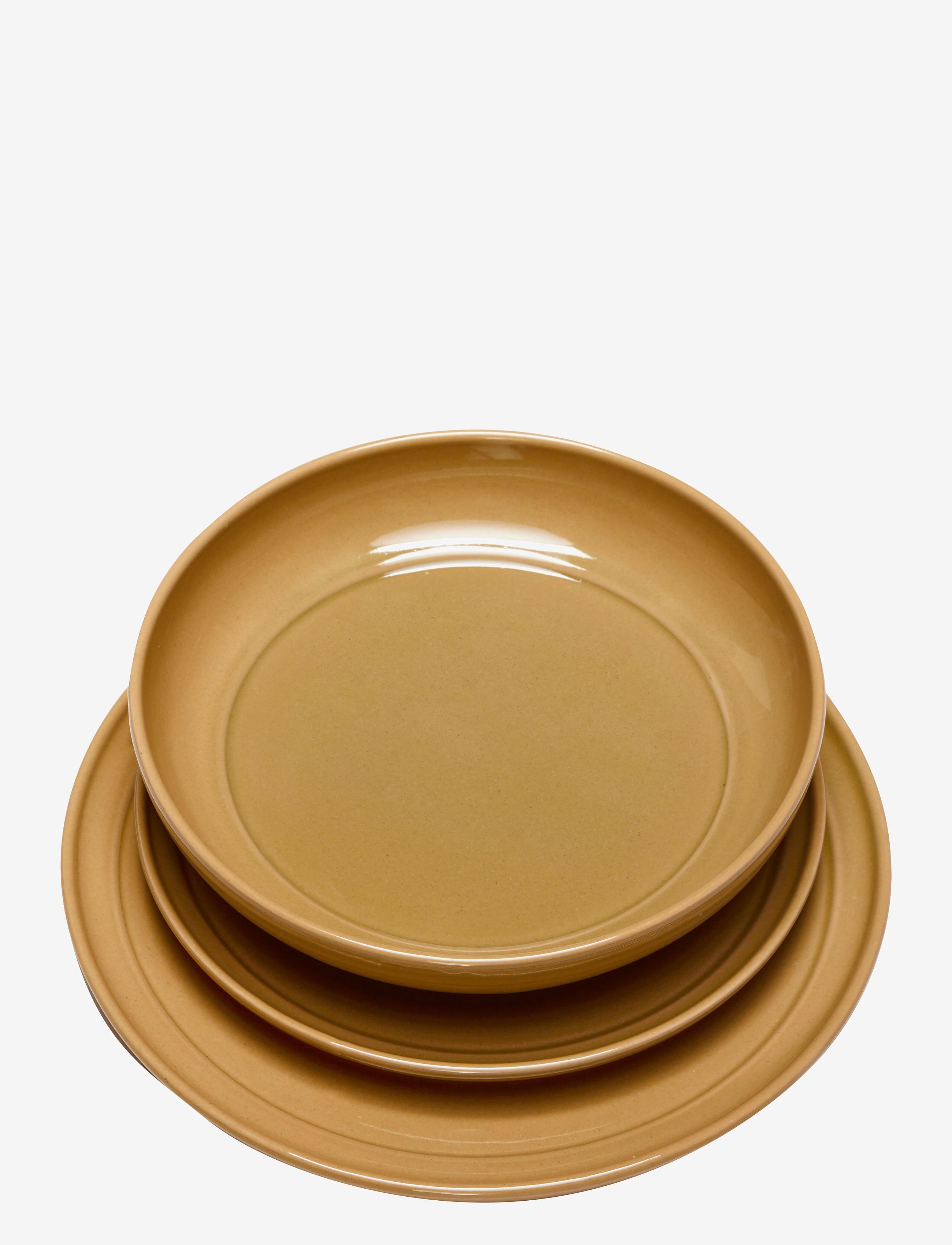 Hübsch - Amare Lunch Plate - osta hinna alusel - brown - 2