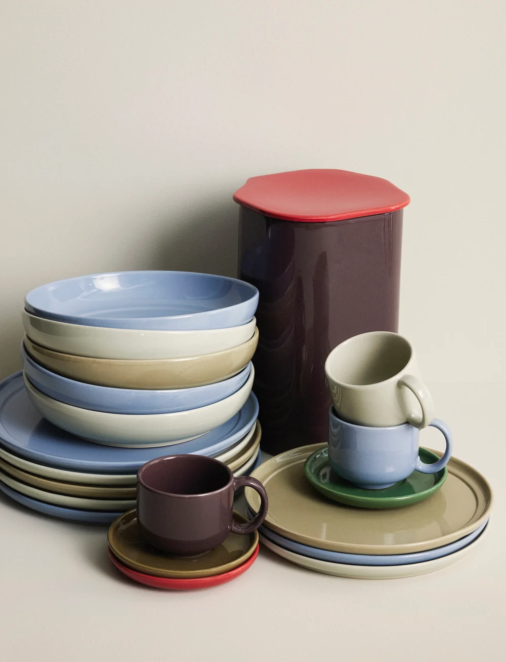 Hübsch - Amare Dinner Plate - praetaldrikud - sand - 4