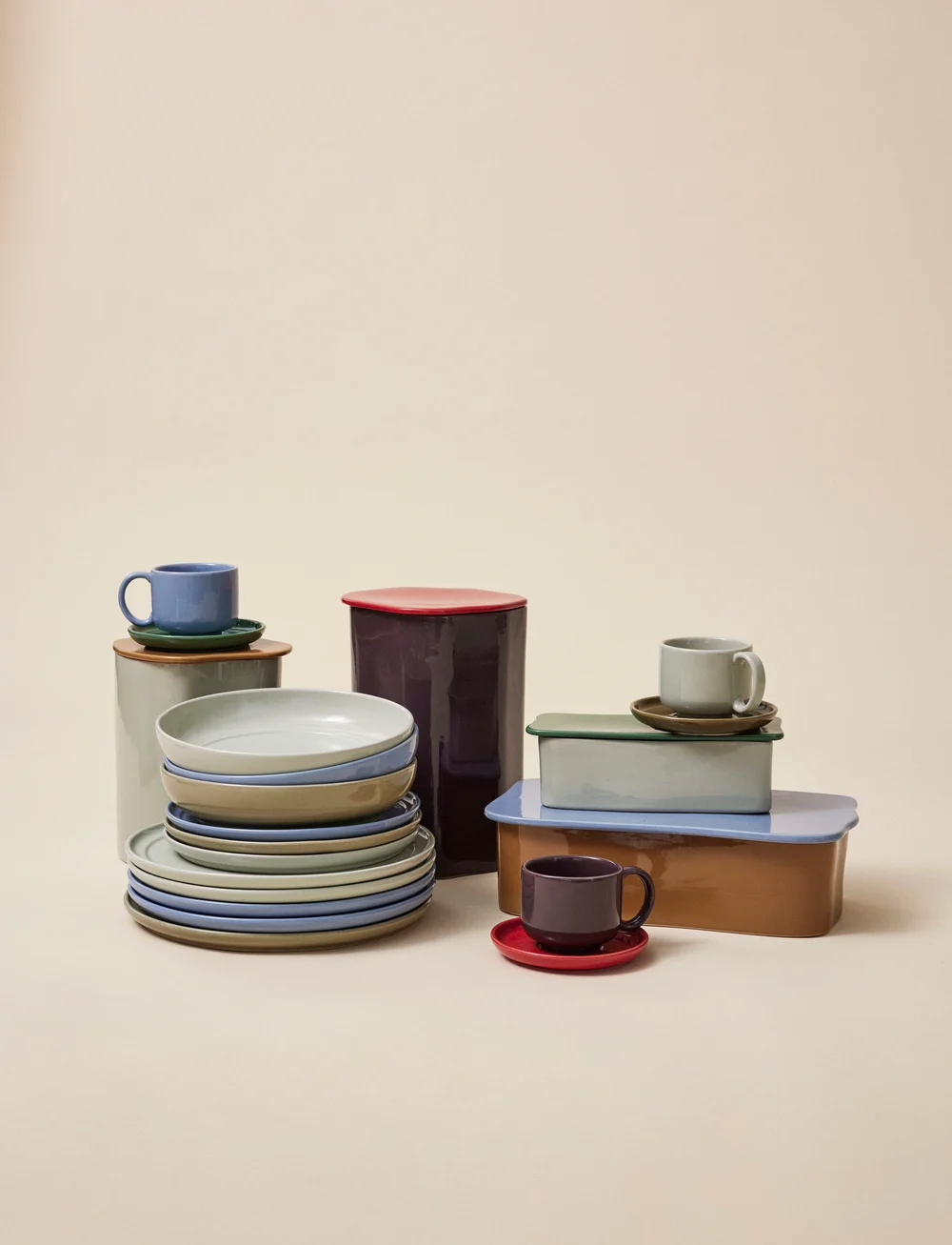 Hübsch - Amare Dinner Plate - praetaldrikud - sand - 5