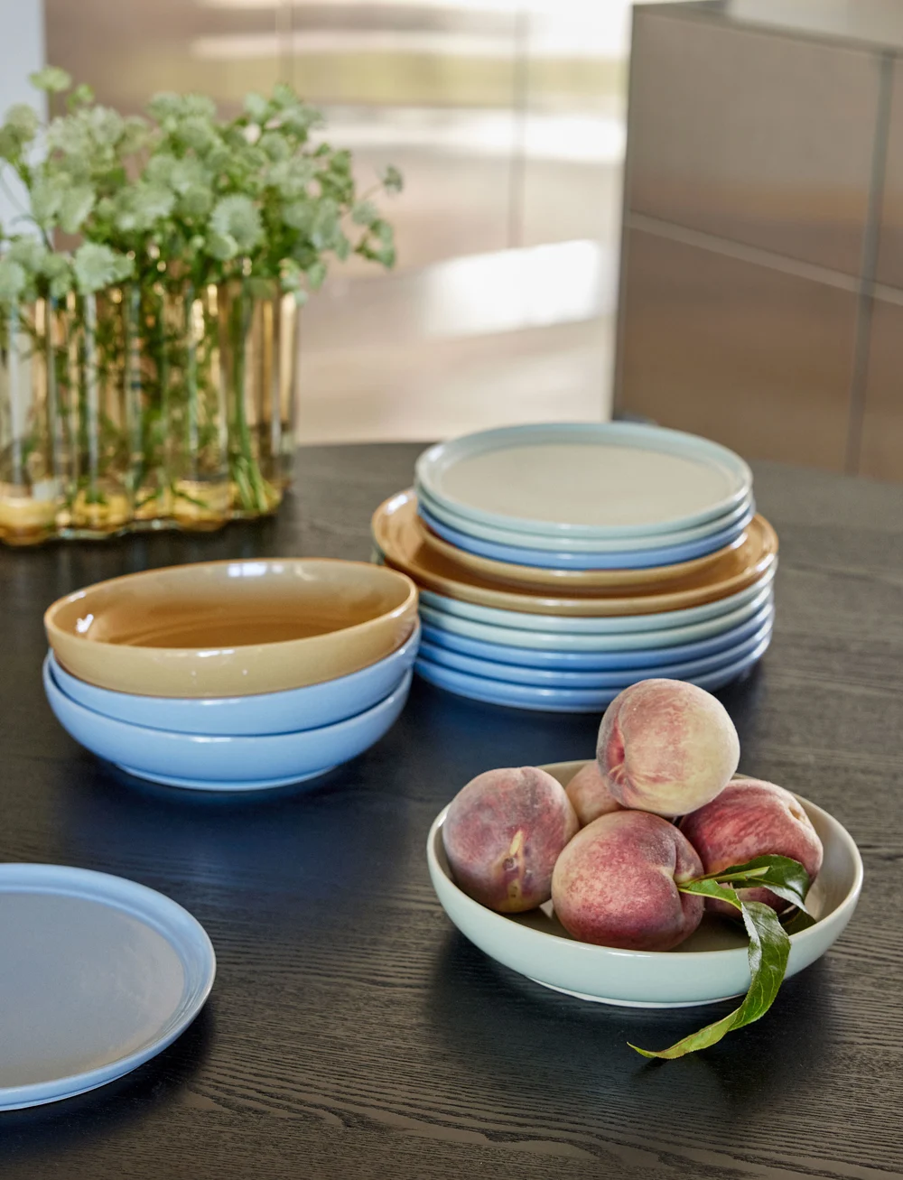 Hübsch - Amare Soup Plate - supitaldrikud - brown - 2