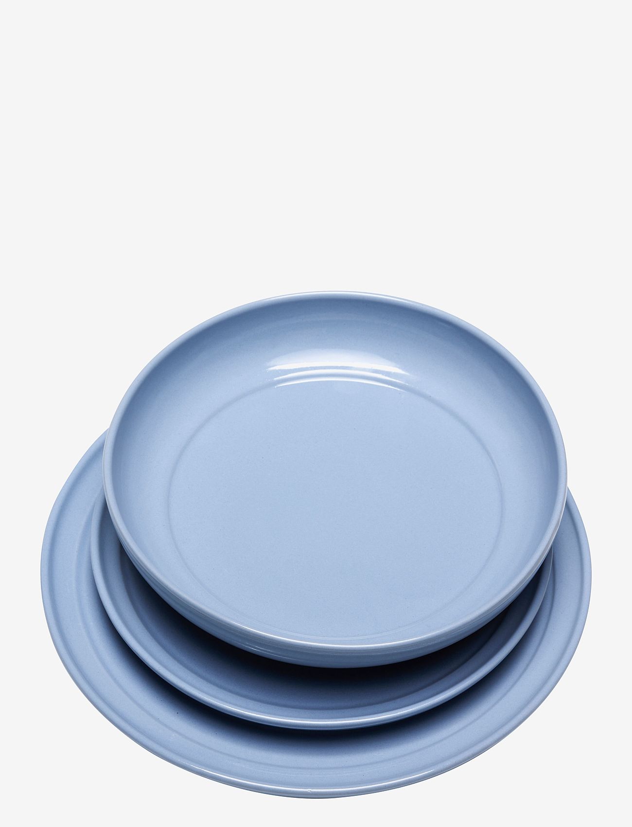 Hübsch - Amare Soup Plate - tiefe teller - light blue - 1
