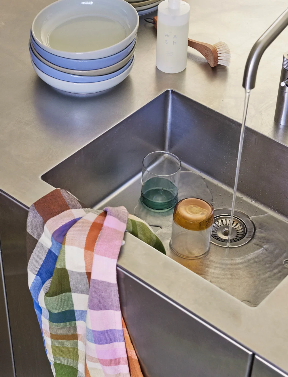 Hübsch - Amare Soup Plate - tiefe teller - light blue - 3