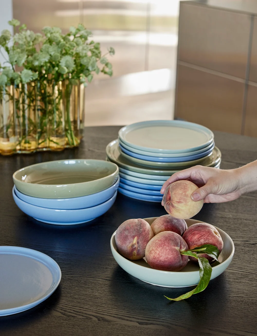 Hübsch - Amare Soup Plate - supitaldrikud - sand - 4