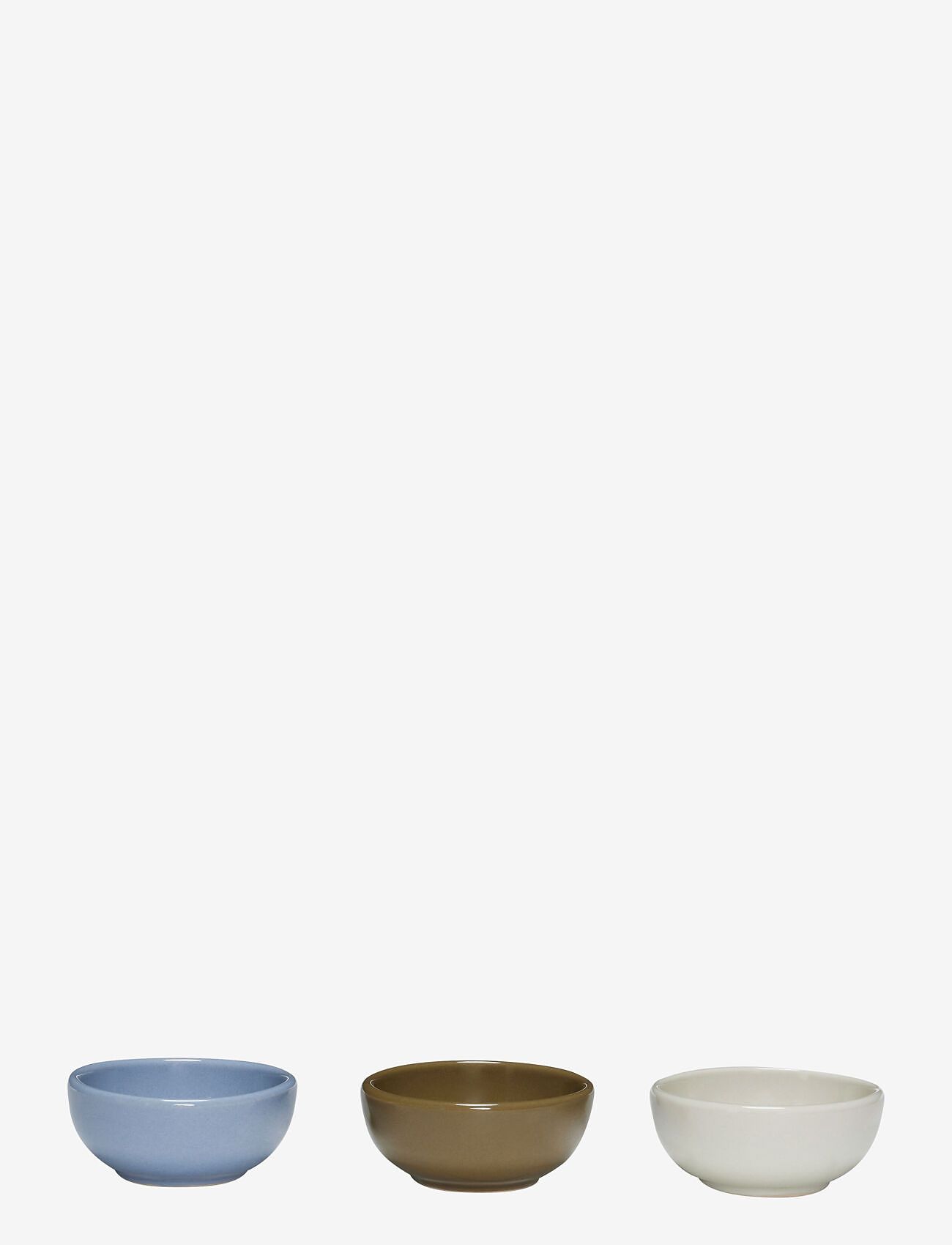 Hübsch - Amare Skåle  (sæt af 3) - shop by price - light blue,olive,sand - 1