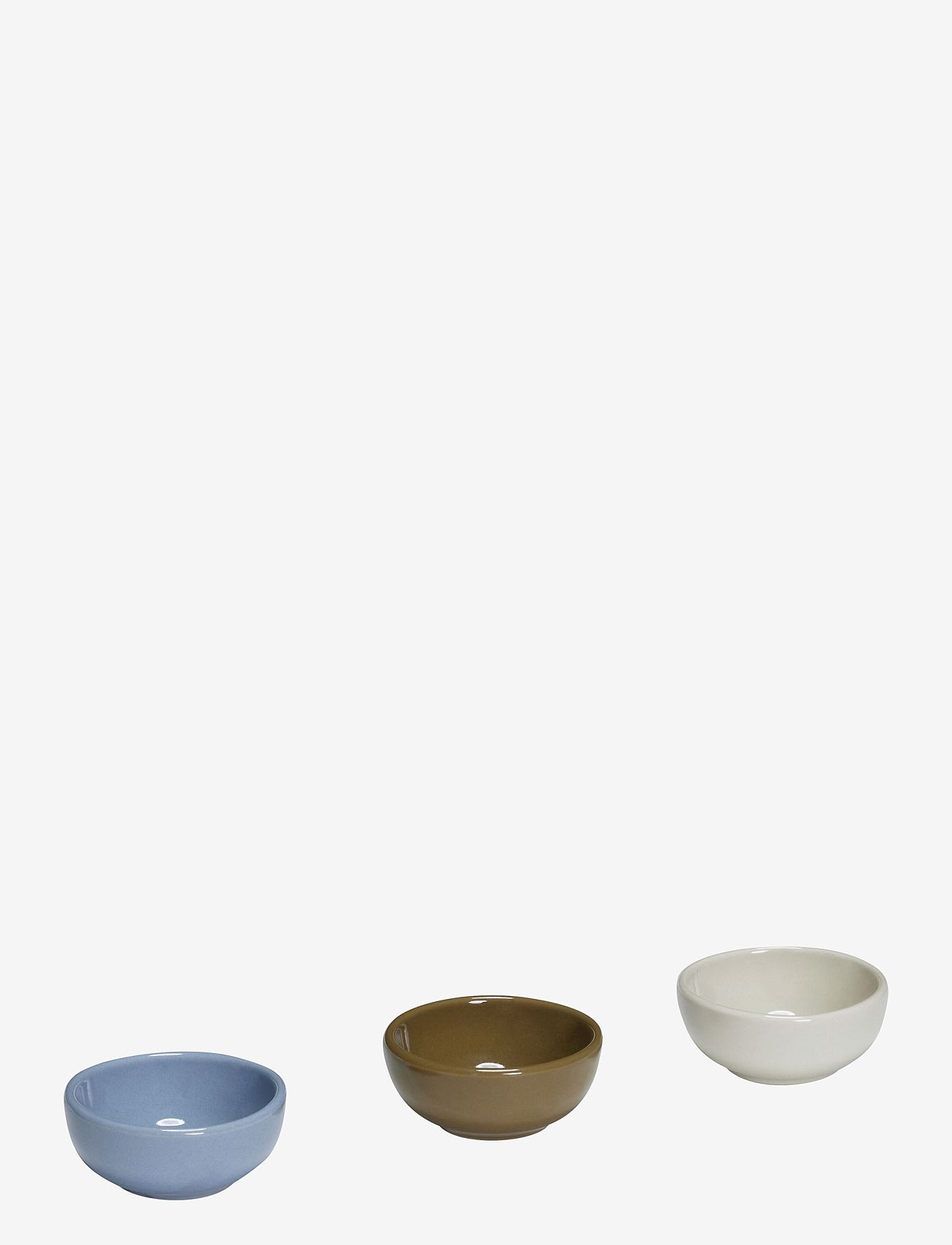 Hübsch - Amare Skåle  (sæt af 3) - shop by price - light blue,olive,sand - 2