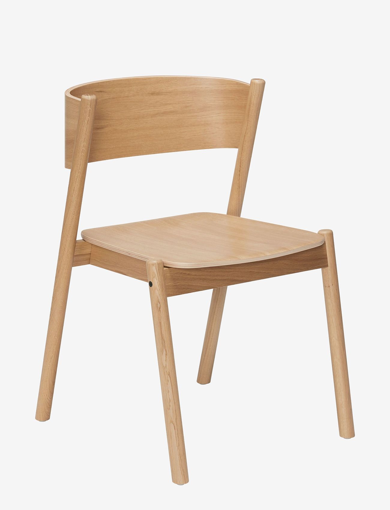 Hübsch - Oblique Dining Chair Natural - krēsli un taburetes - natural - 0