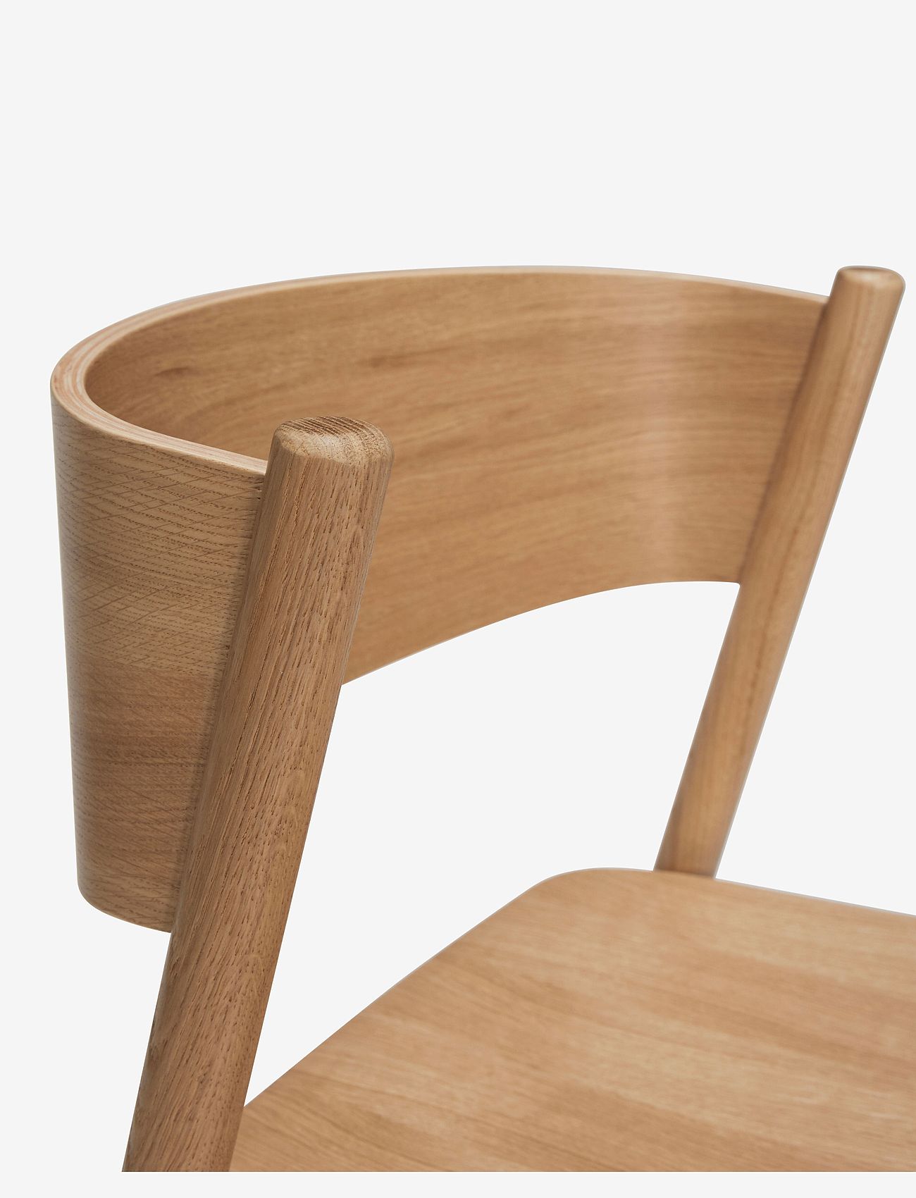 Hübsch - Oblique Dining Chair Natural - krēsli un taburetes - natural - 3
