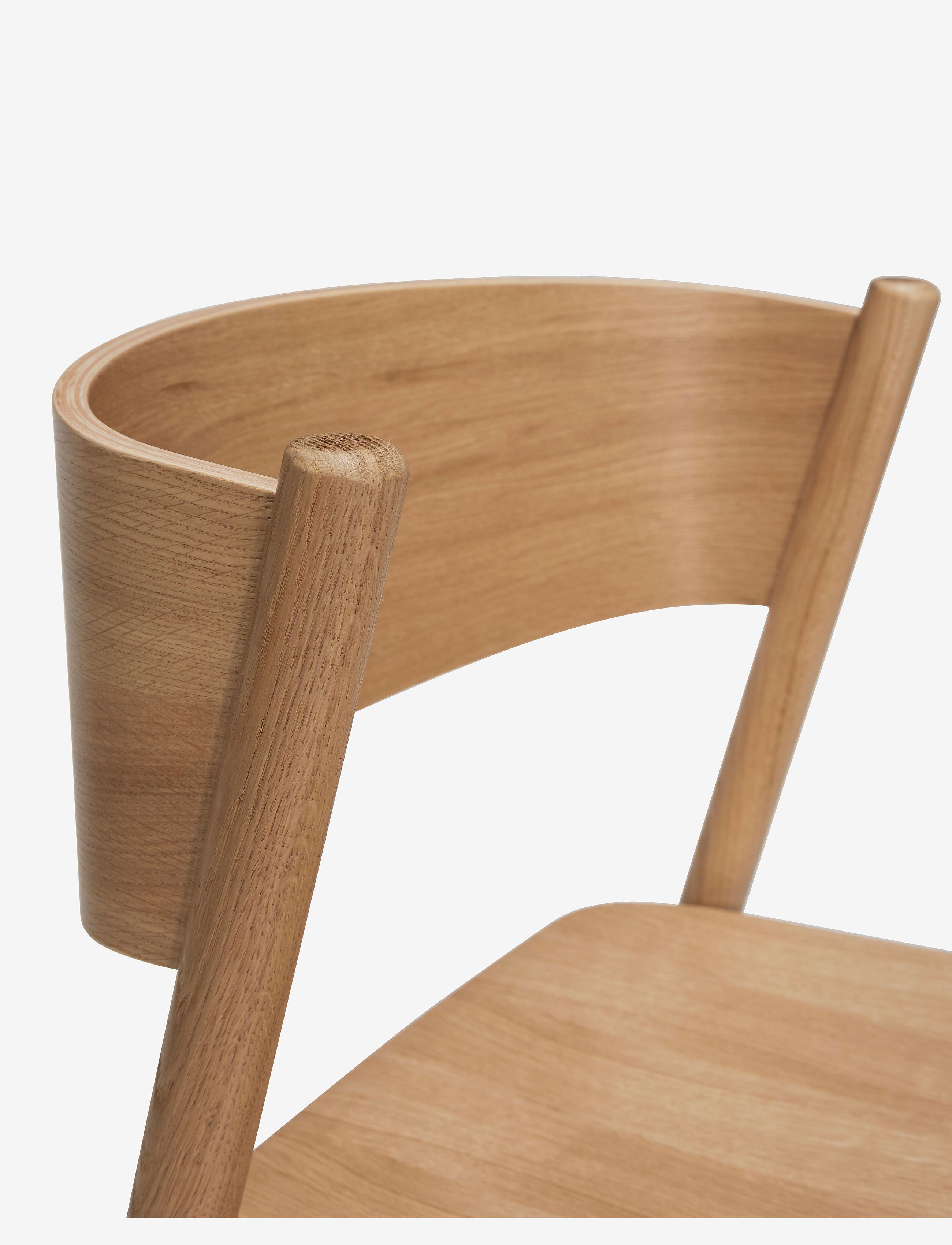 Hübsch - Oblique Dining Chair Natural - stolar - natural - 4