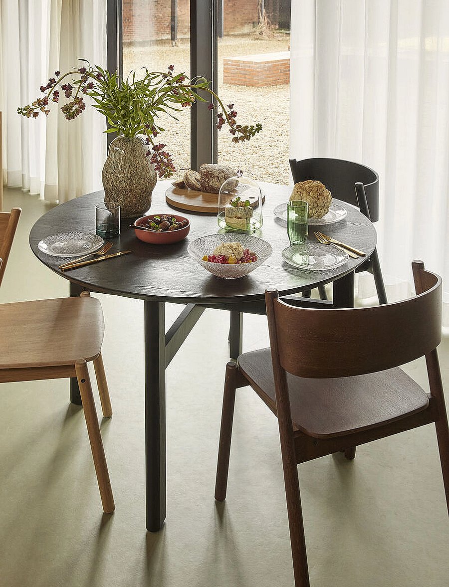 Hübsch - Oblique Dining Chair - toolid - brown - 0