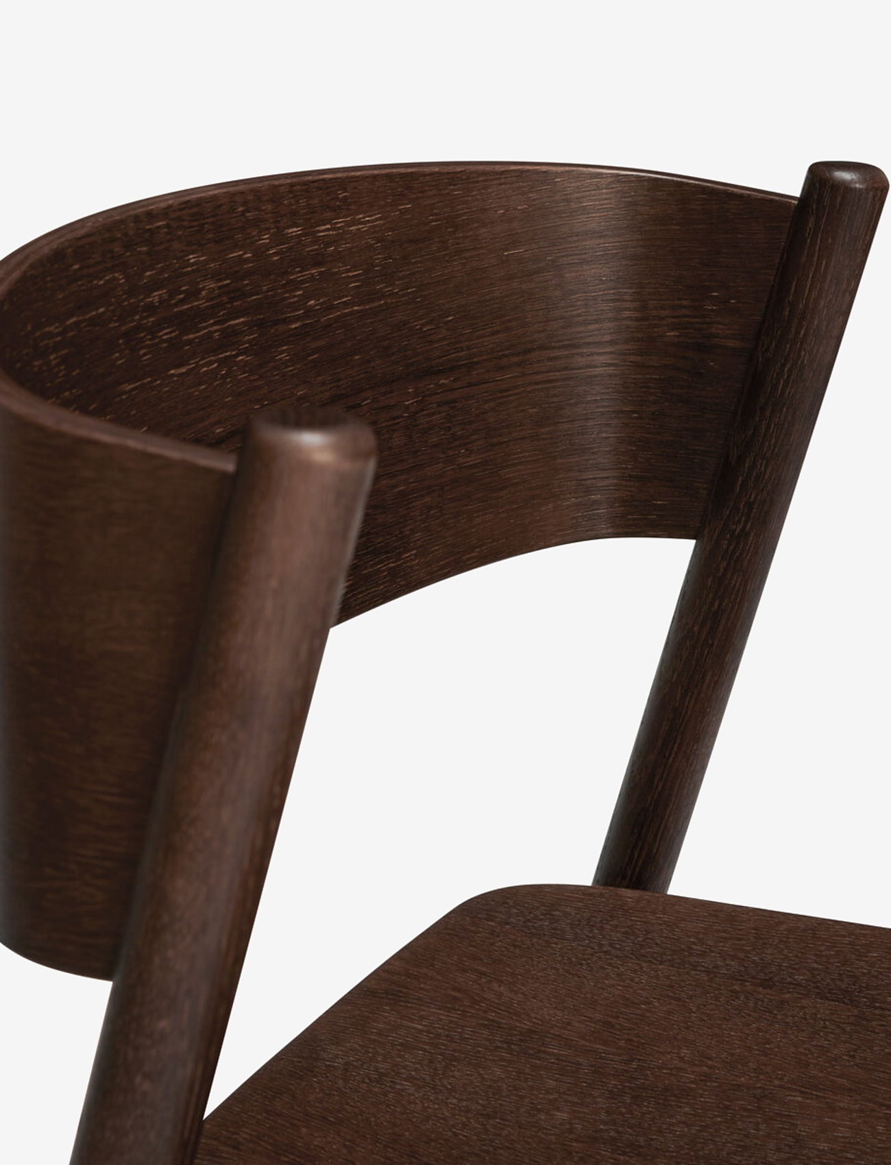 Hübsch - Oblique Dining Chair - stoelen en krukken - brown - 4