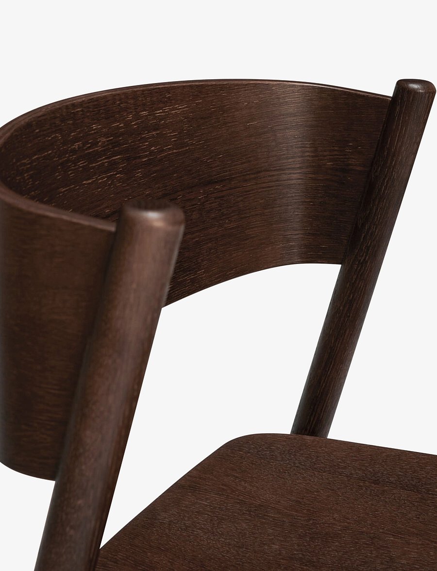 Hübsch - Oblique Dining Chair - toolid - brown - 4
