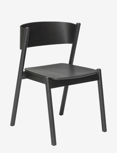 Oblique Dining Chair Black, Hübsch