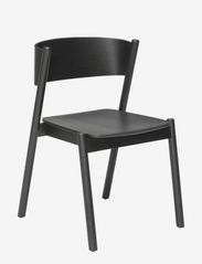 Oblique Dining Chair Black - BLACK