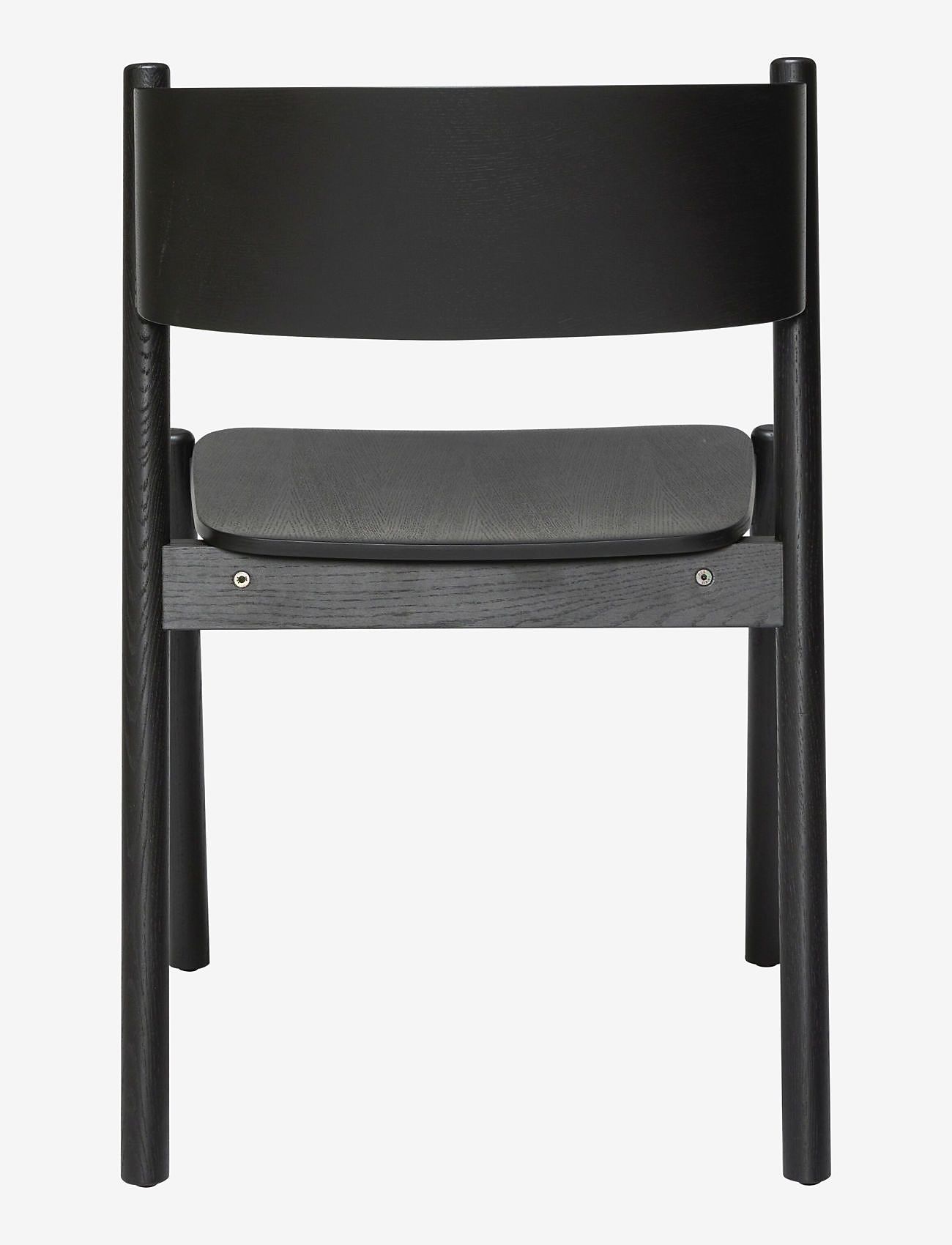 Hübsch - Oblique Dining Chair Black - kėdės ir taburetės - black - 1