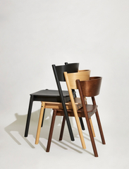 Hübsch - Oblique Spisestol - stole & skamler - black - 6