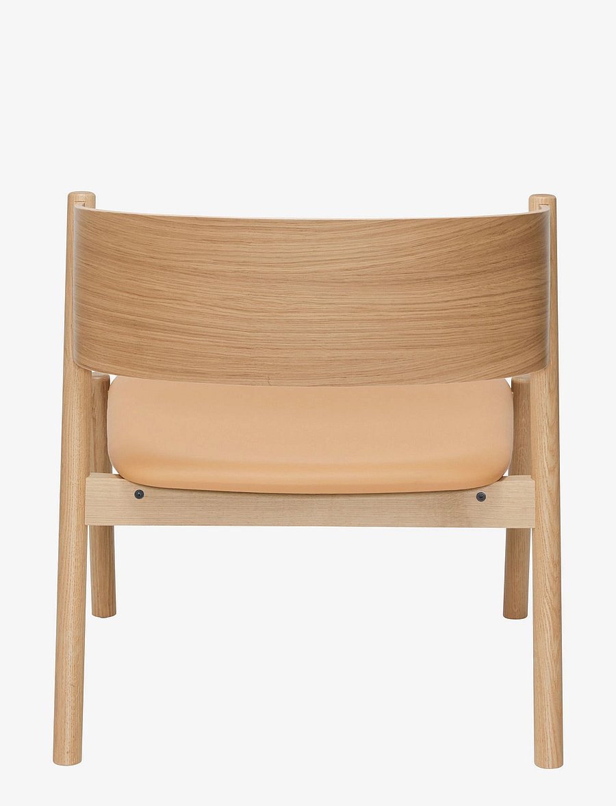 Hübsch - Oblique Lounge Chair Seat Natural - stühle & hocker - natural - 1
