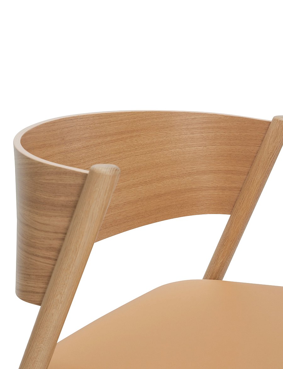 Hübsch - Oblique Lounge Chair Seat Natural - stühle & hocker - natural - 4