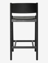 Hübsch - Oblique Bar Stool Black - chairs & stools - black - 1