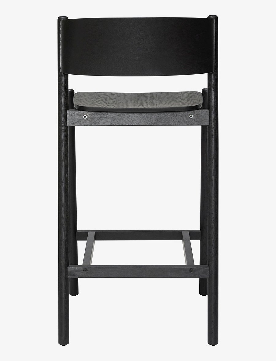 Hübsch - Oblique Bar Stool - trendid - black - 2