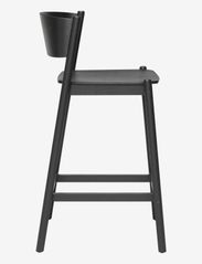 Hübsch - Oblique Bar Stool Black - chairs & stools - black - 2
