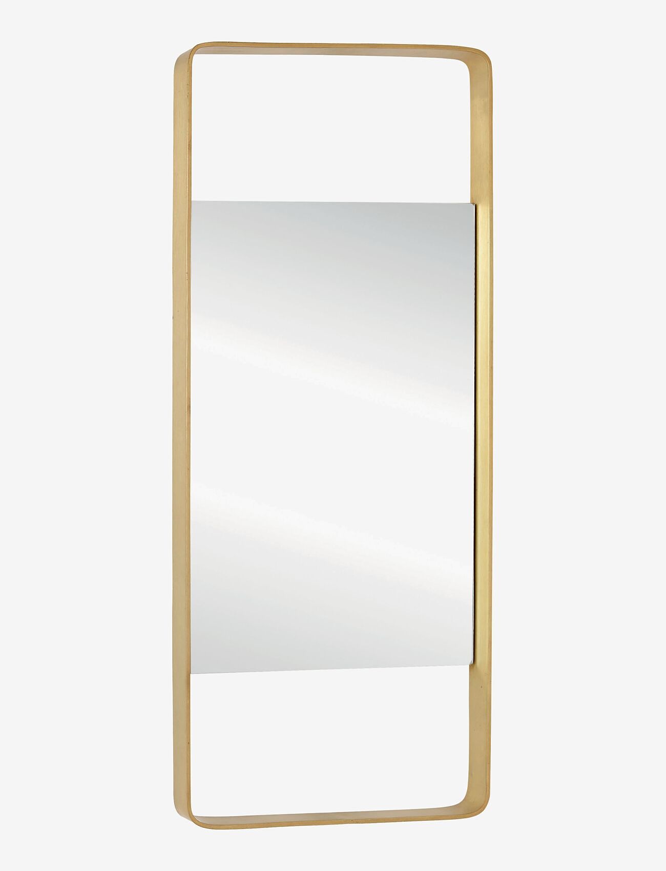 Hübsch - Aware Wall Mirror - bathroom mirrors - brass - 0