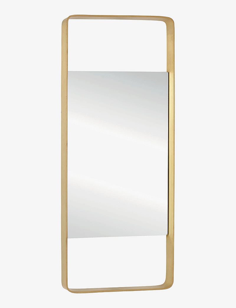 Hübsch - Aware Wall Mirror - bathroom mirrors - brass - 0