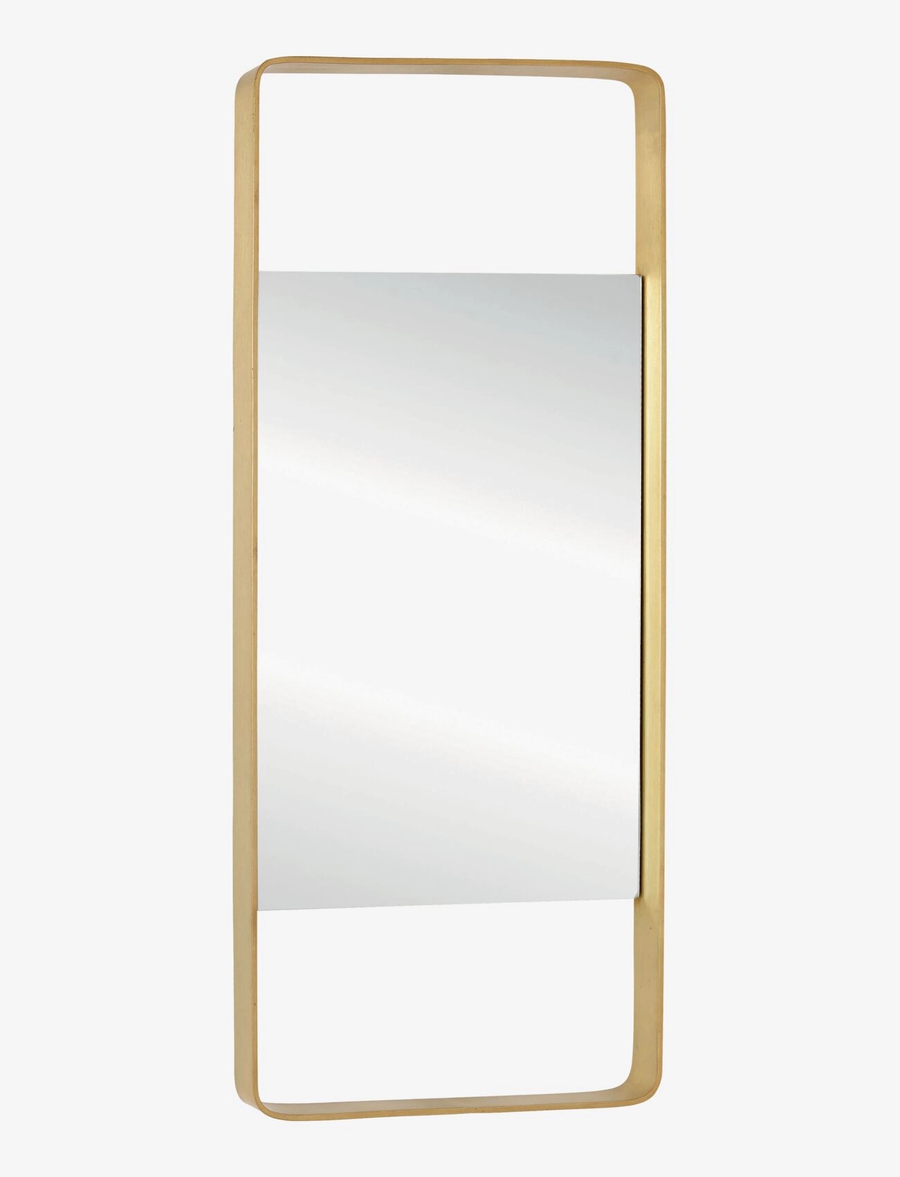 Hübsch Aware Wall Mirror - Visa allt - BRASS / gold